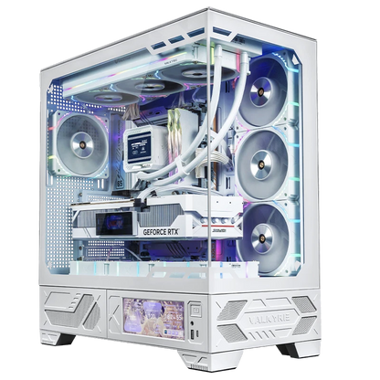 Valkyrie VK03 LCD Mid Tower Case - White (No Fan)