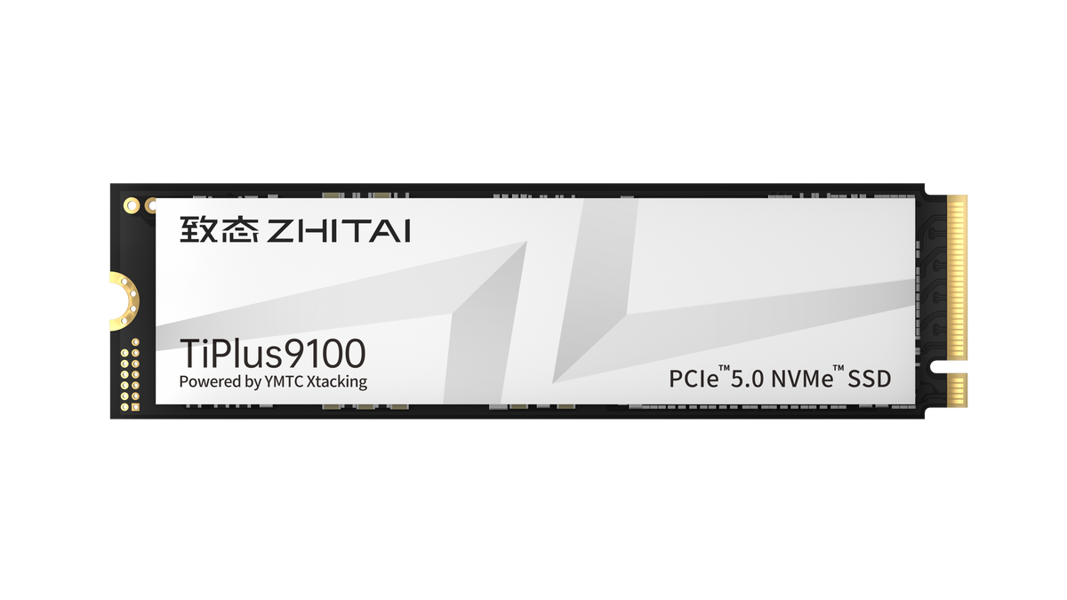 ZhiTai TiPlus9100 1TB PCIe Gen5 M.2 2280 NVMe SSD front view